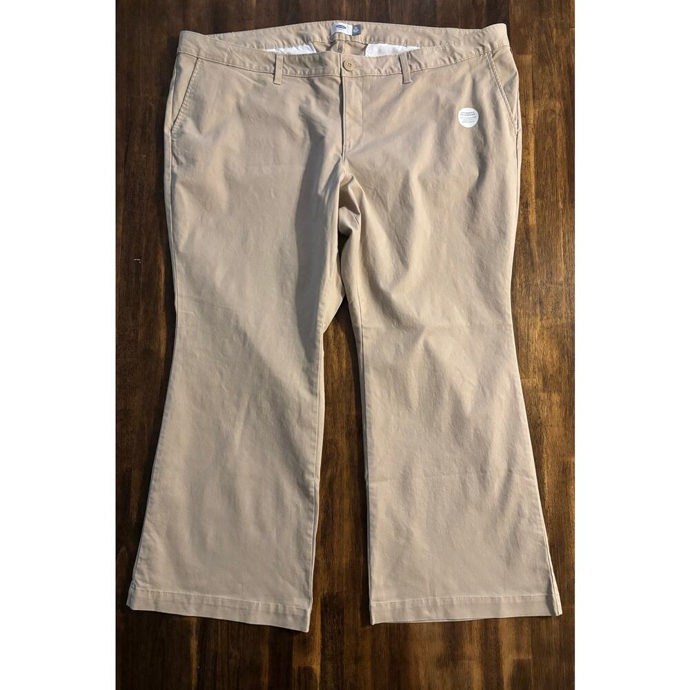 Old Navy Women’s Plus Size 24 Short 48 x 30 Pants Cotton Stretch Twill Khakis